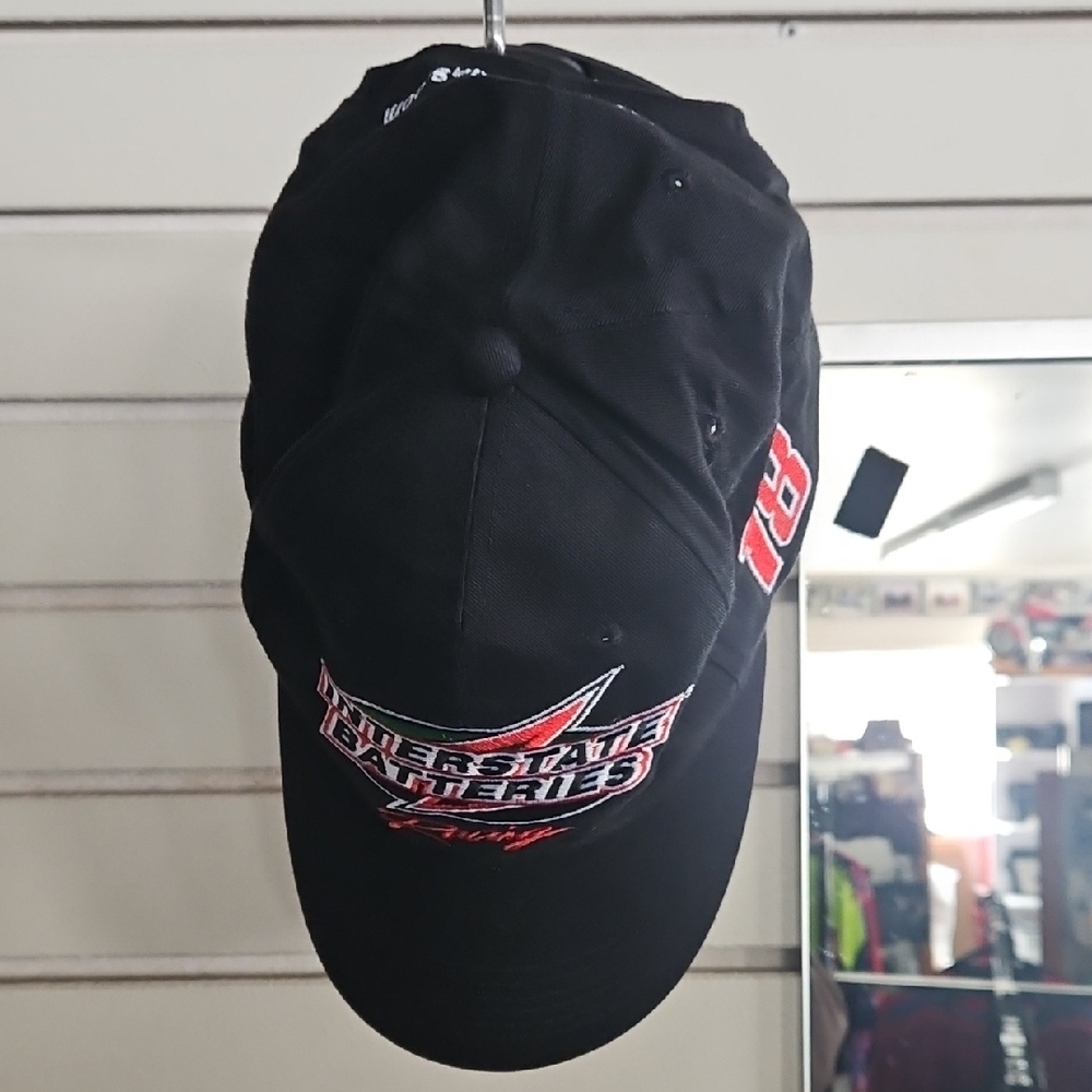 Mens Interstate Batteries Black Racing Cap
